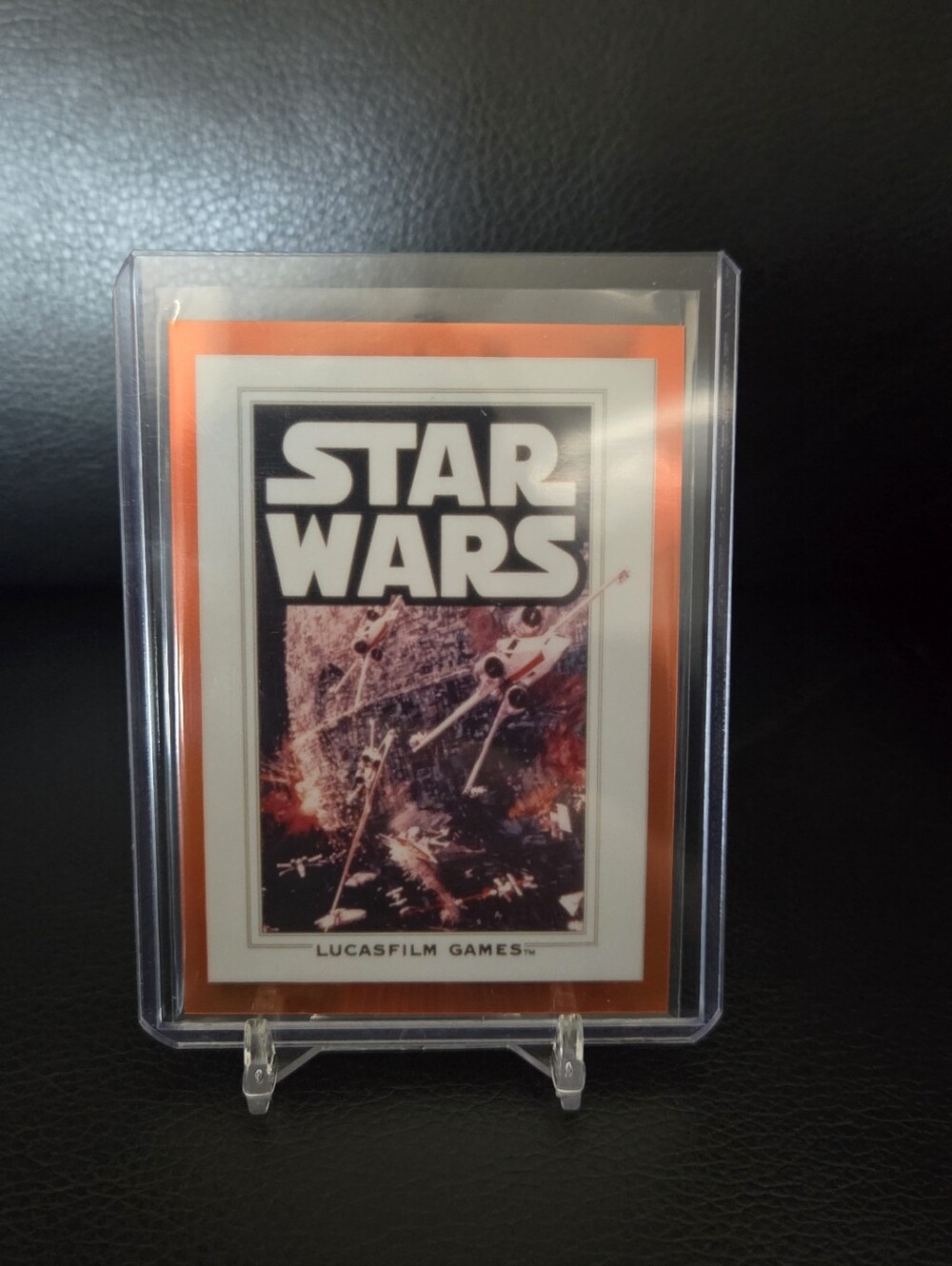 2022 Topps Chrome Star Wars Galaxy Gameplay Art Orange Refractor #9 of 25